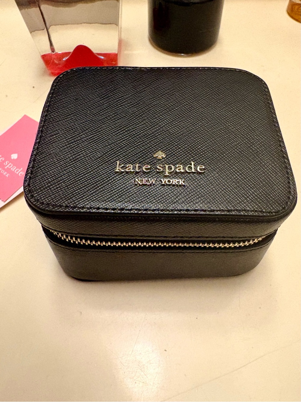 Kate Spade New York Staci Travel Jewelry Box in Black NWT!